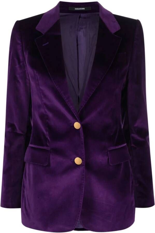 Tagliatore Blazer met enkele rij knopen Paars