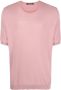 Tagliatore Zijden T-shirt Roze - Thumbnail 1