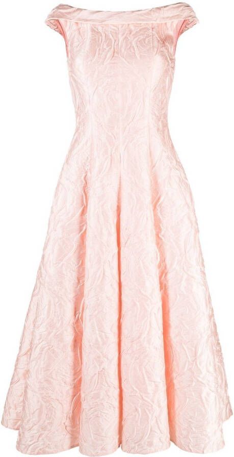 Talbot Runhof Jurk met bloemenprint Roze