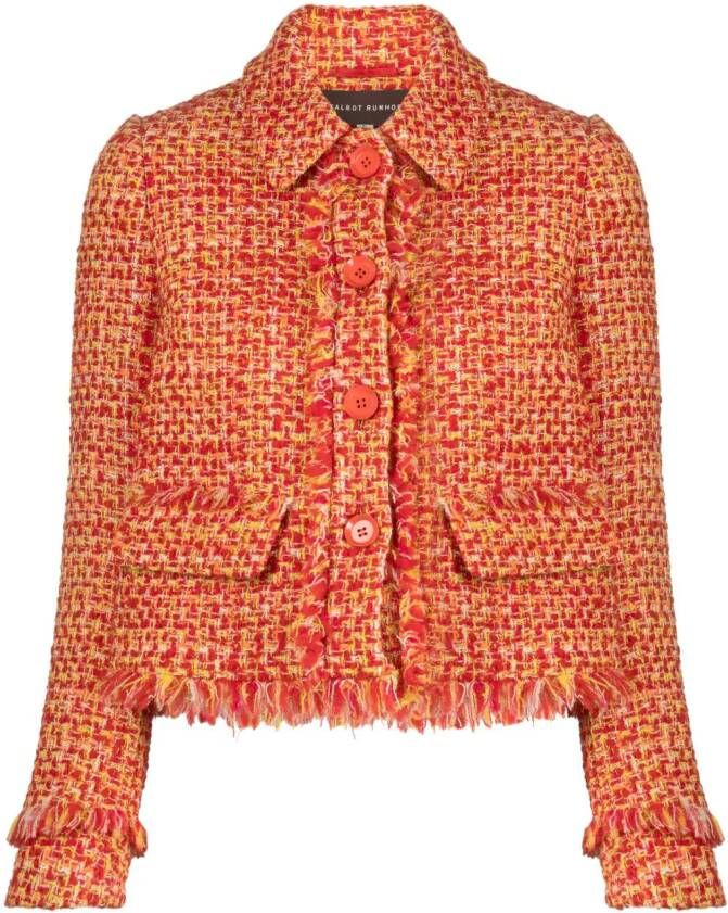 Talbot Runhof Tweed jack Rood
