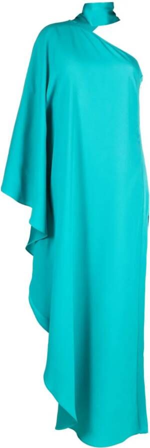 Taller Marmo Bolkan asymmetrische maxi-jurk Blauw