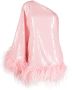 Taller Marmo Mini-jurk met pailletten Roze - Thumbnail 1