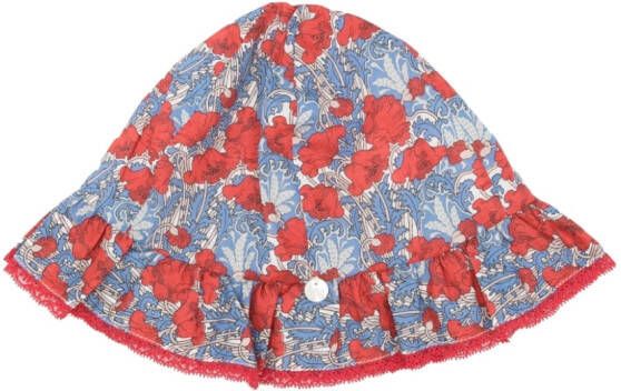 Tartine Et Chocolat Hoed met bloe print Rood