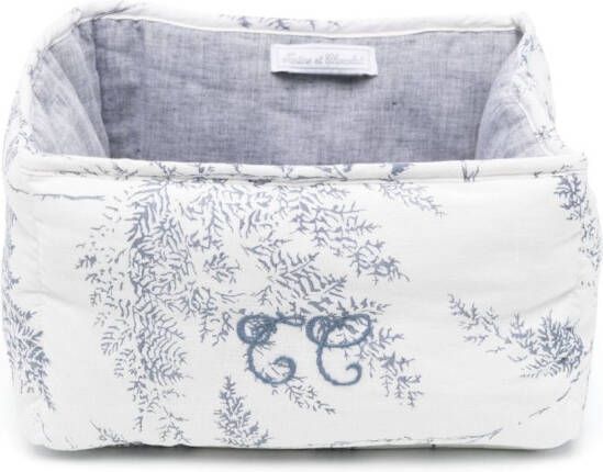 Tartine Et Chocolat Foliage d met bloe print Wit