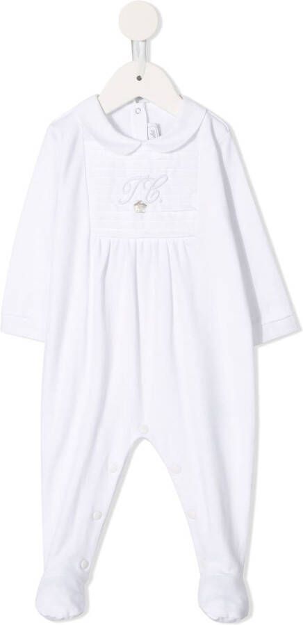 Tartine Et Chocolat Pyjama met geborduurd logo Wit