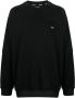 TEAM WANG design Sweater met geborduurd logo Zwart - Thumbnail 1