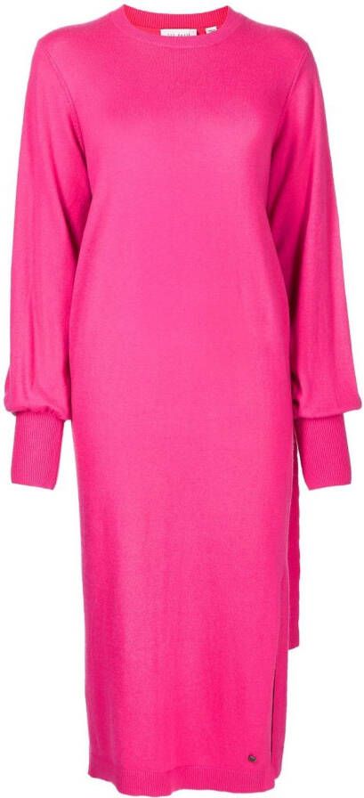Ted Baker Midi-jurk met gestrikte voorkant Roze