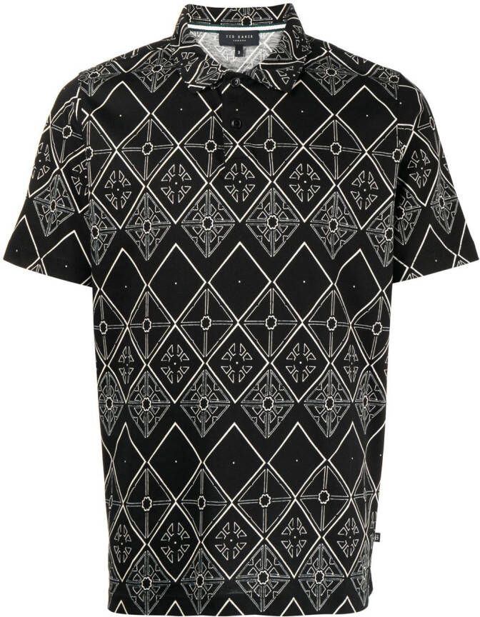 Ted Baker Poloshirt met korte mouwen Zwart
