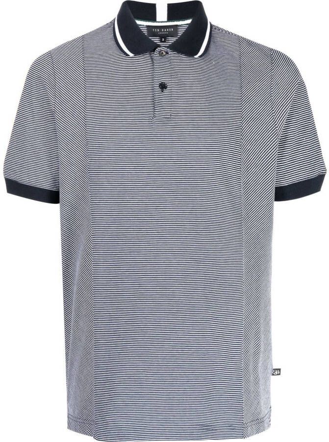 Ted Baker Gestreept poloshirt Zwart