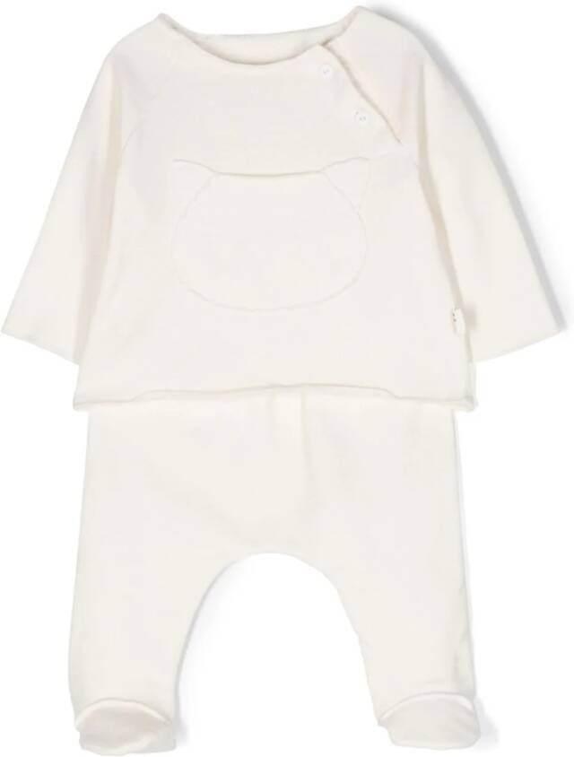 TEDDY & MINOU Broek met applicatie Wit