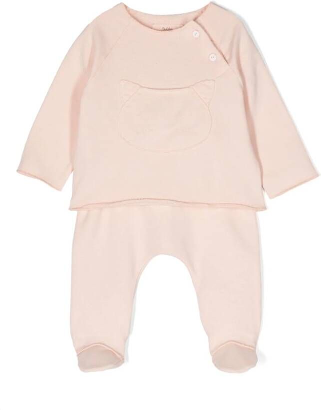 TEDDY & MINOU Katoenen shirt en broek Roze