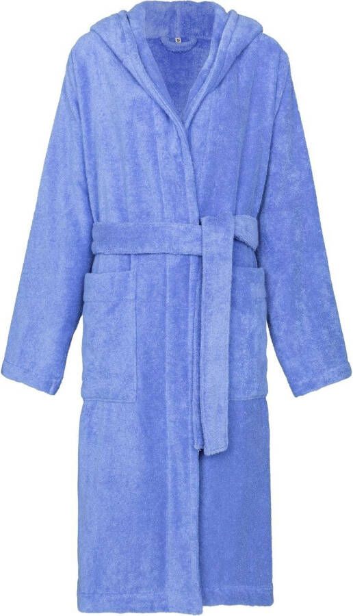 TEKLA Badjas met capuchon Blauw