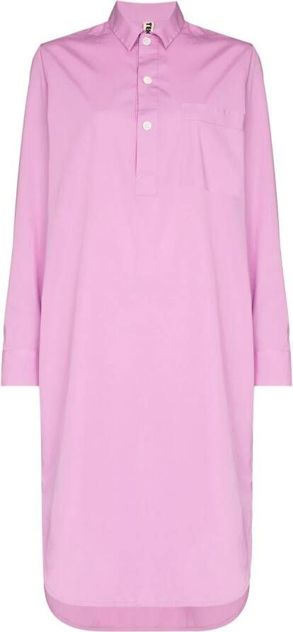TEKLA Nachthemd van biologisch katoen Roze
