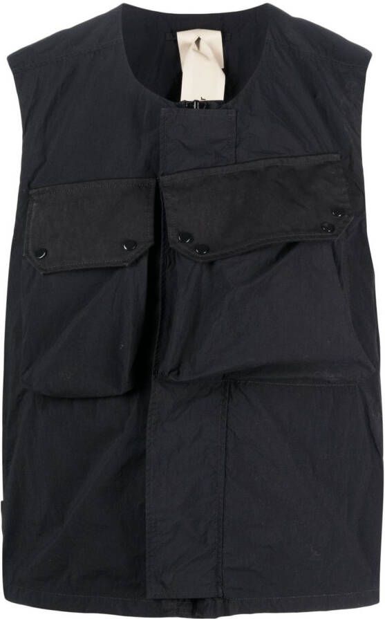 Ten C Bodywarmer met klepzak Zwart