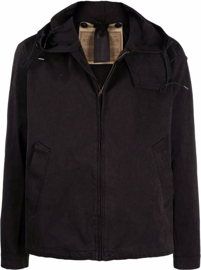 Ten C Jack met capuchon Zwart
