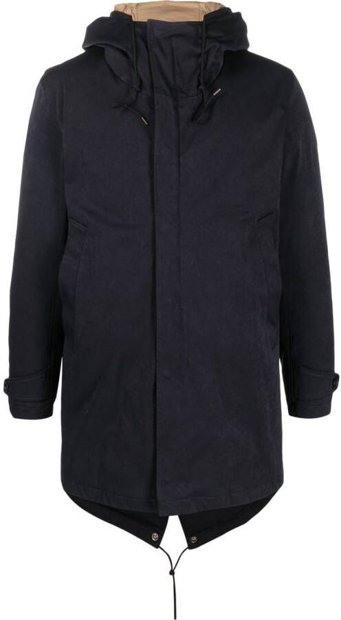 Ten C Jas met capuchon Blauw
