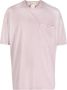 Ten C T-shirt met logopatch Roze - Thumbnail 1