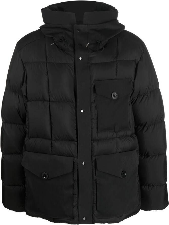 Ten C Parka met capuchon Zwart