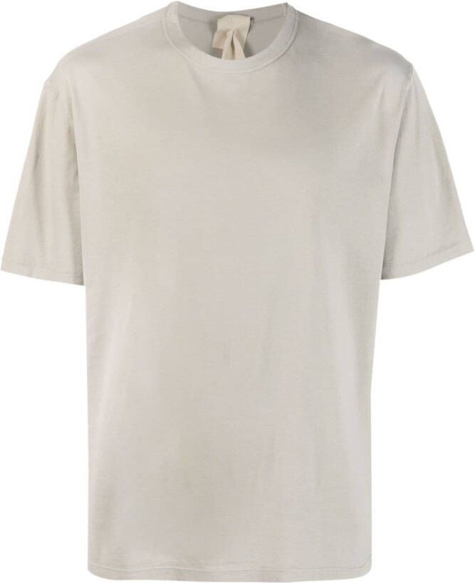 Ten C T-shirt met logopatch Beige
