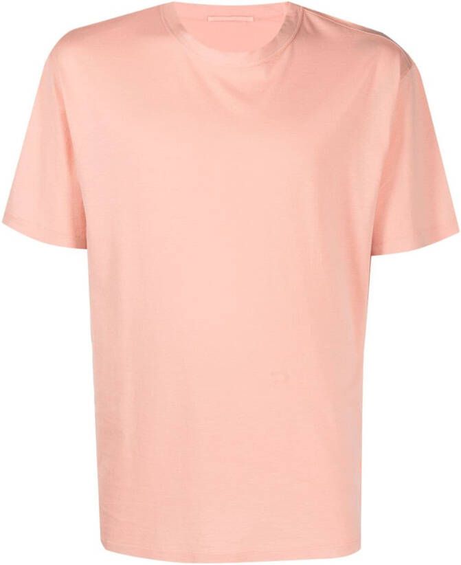 Ten C T-shirt met logopatch Roze
