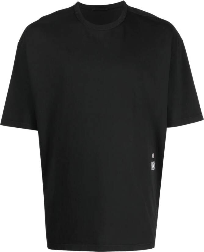 Ten C T-shirt met print Zwart