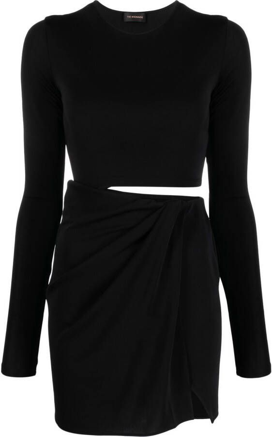 THE ANDAMANE Asymmetrische jurk Zwart