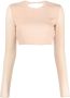 THE ANDAMANE Cropped top Beige - Thumbnail 1