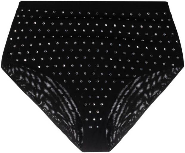 THE ANDAMANE Slip verfraaid met kristallen Zwart