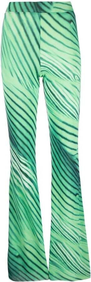 THE ANDAMANE Flared broek Groen