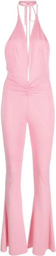 THE ANDAMANE Flared jumpsuit Roze