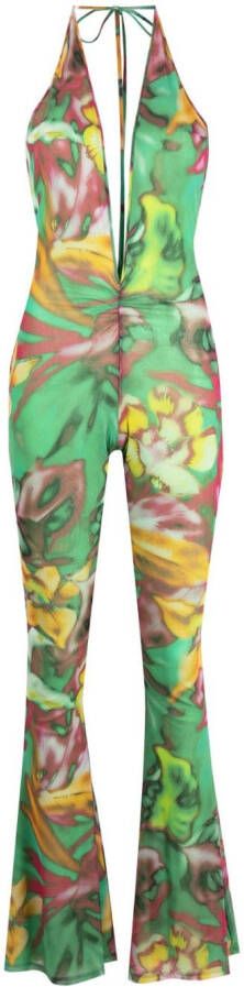 THE ANDAMANE Jumpsuit met bloemenprint Groen