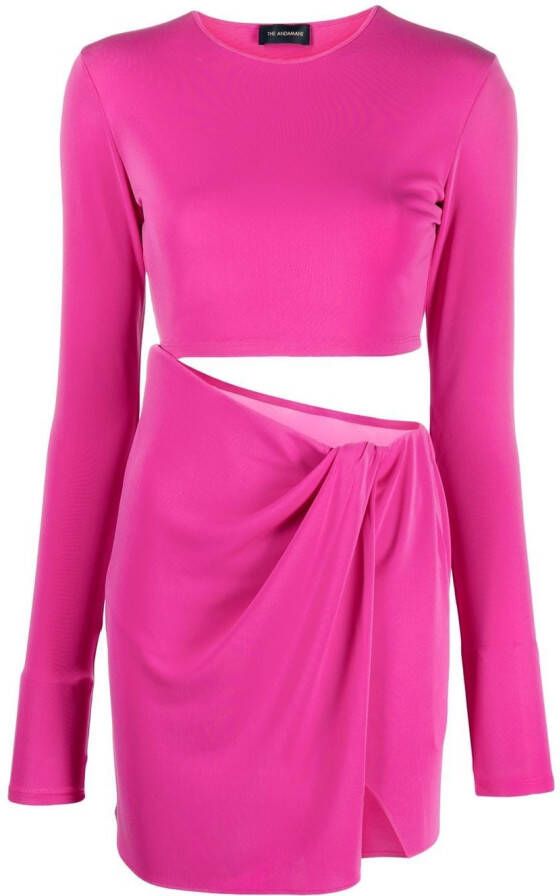 THE ANDAMANE Uitgesneden mini-jurk Roze