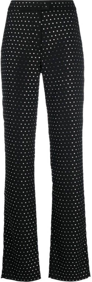 THE ANDAMANE Broek verfraaid met kristallen Zwart
