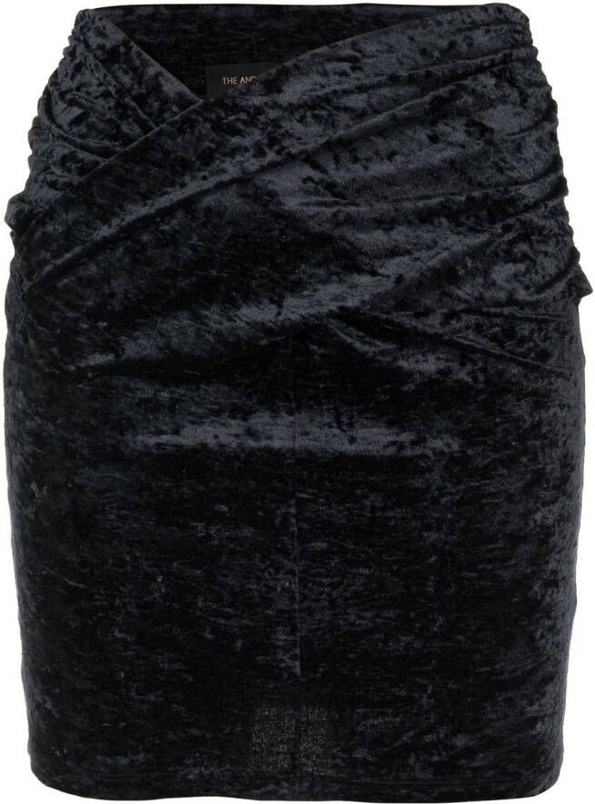 THE ANDAMANE High waist rok Zwart