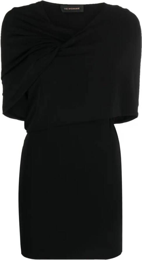 THE ANDAMANE Jurk met gedraaid detail Zwart