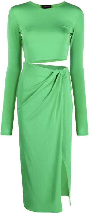 THE ANDAMANE Asymmetrische jurk Groen