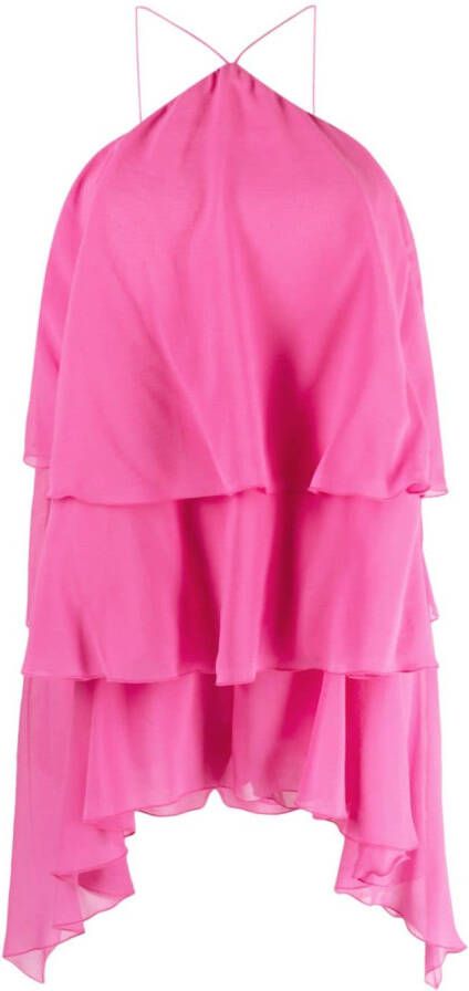 THE ANDAMANE Playsuit met ruches Roze