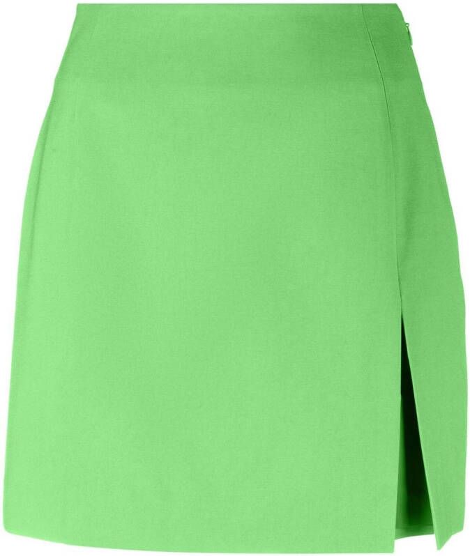 THE ANDAMANE Mini-rok met zijsplit Groen