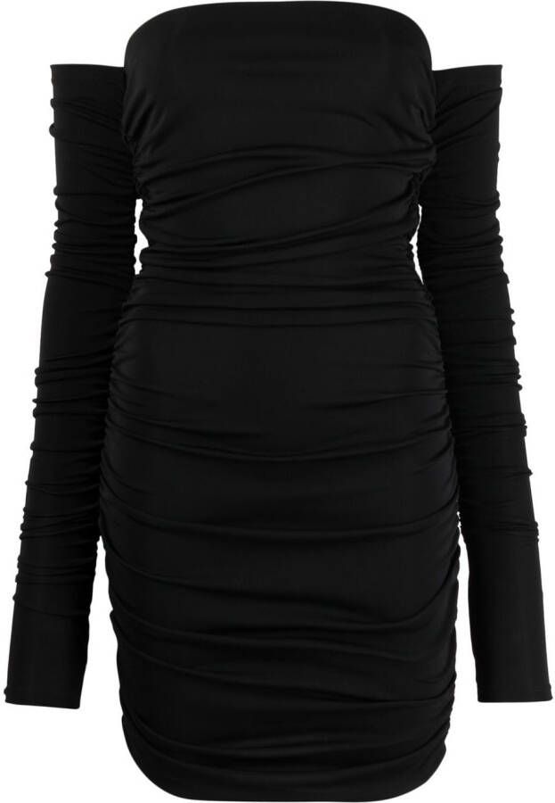 THE ANDAMANE Off-shoulder jurk Zwart