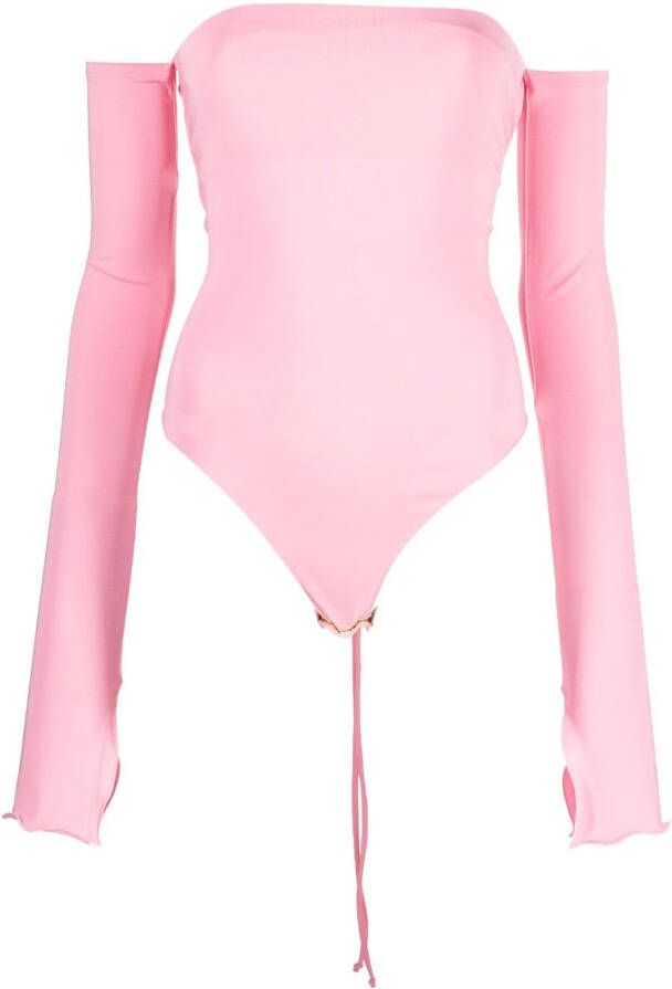 THE ANDAMANE Off-shoulder top Roze