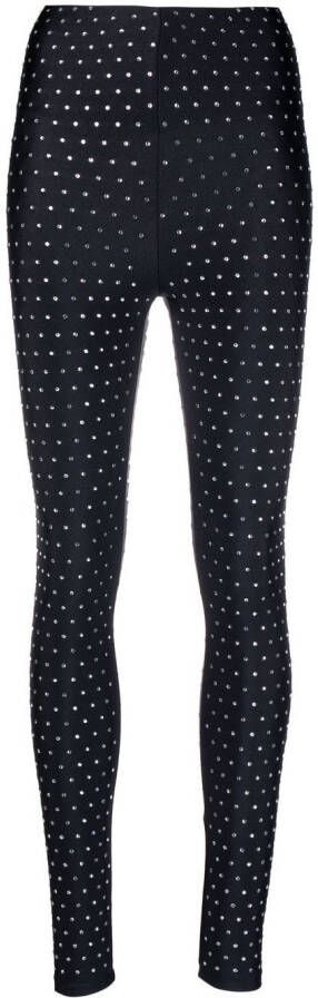 THE ANDAMANE Legging verfraaid met stras Zwart