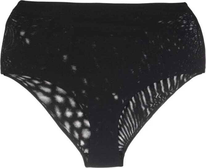 THE ANDAMANE Semi-doorzichtige slip Zwart