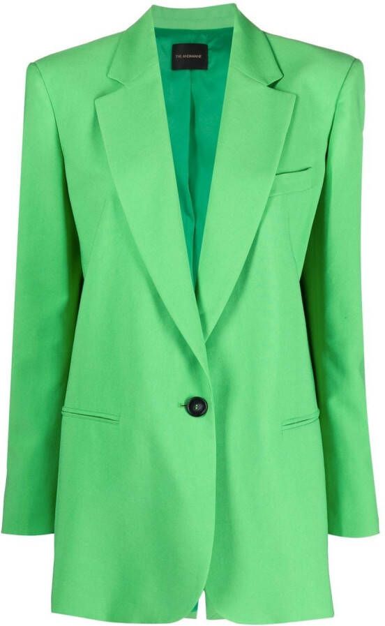 THE ANDAMANE Blazer met enkele rij knopen Groen