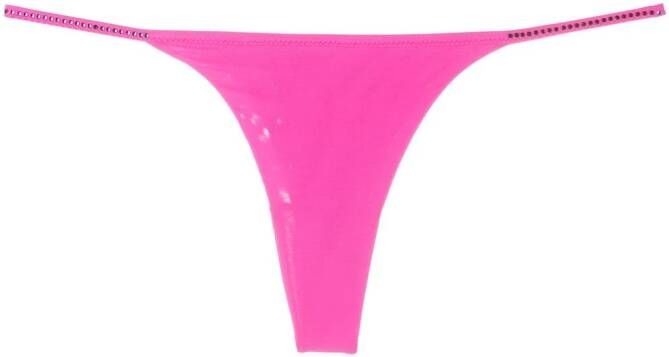 THE ANDAMANE String verfraaid met kristallen Roze