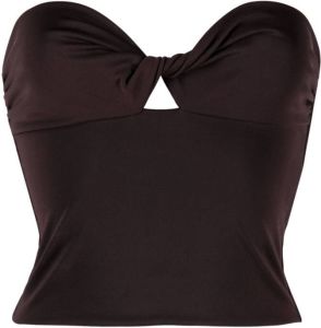 THE ANDAMANE Strapless top Bruin