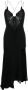 THE ANDAMANE Maxi-jurk met V-rug Zwart - Thumbnail 1