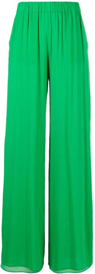THE ANDAMANE Broek met wijde pijpen Groen