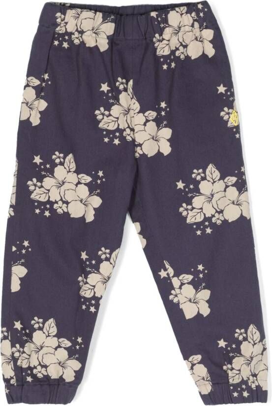 The Animals Observatory Broek met olifantprint Blauw