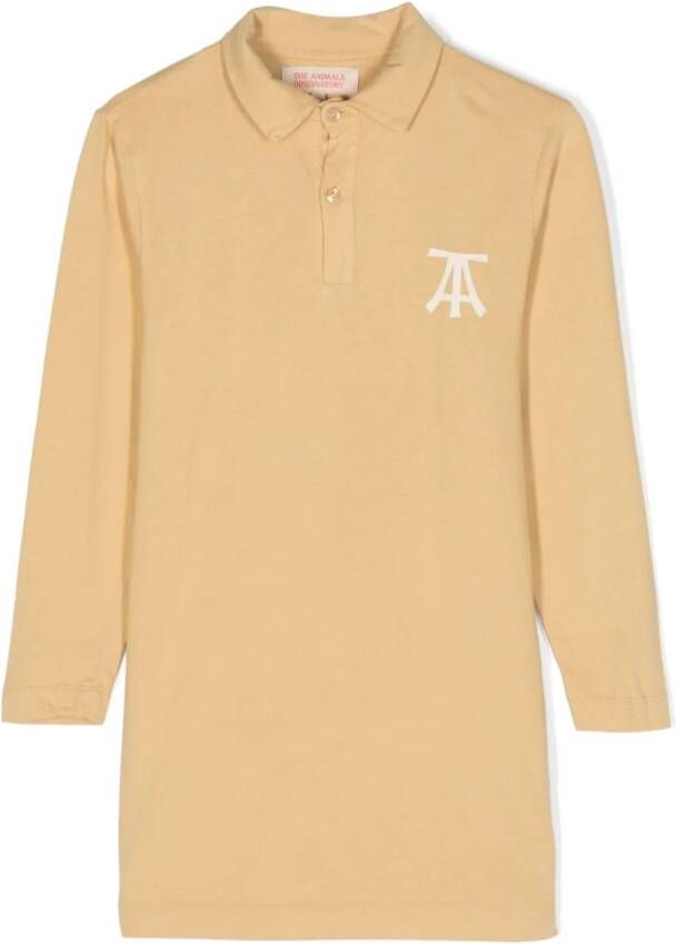The Animals Observatory Polojurk met logoprint Beige
