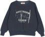 The Animals Observatory Sweater met logoprint Blauw - Thumbnail 1